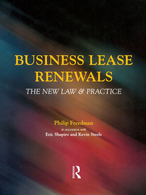 cover image of Business Lease Renewals